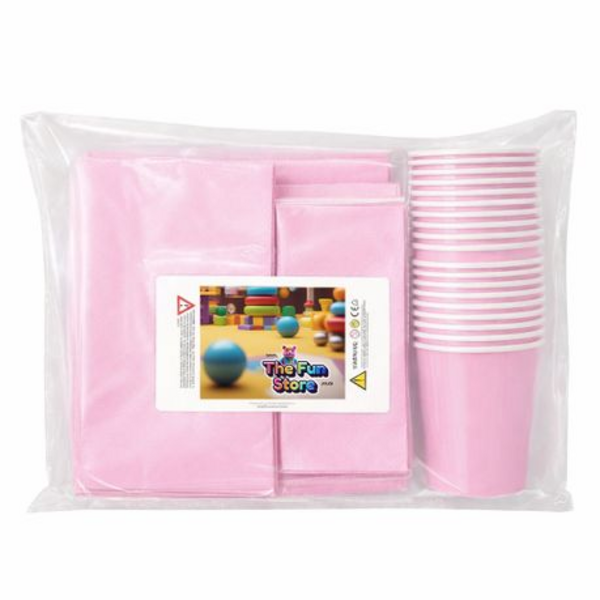 Disposable Party Set for 30 - White Paper Plates, Cups & Napkins Combo Pack - Image 10
