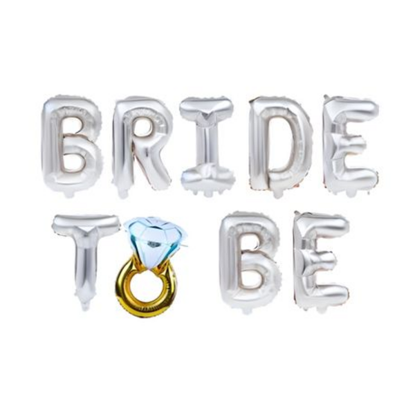 Bride to Be Wedding Party Bridal Foil Decoration Kit Set - Image 15