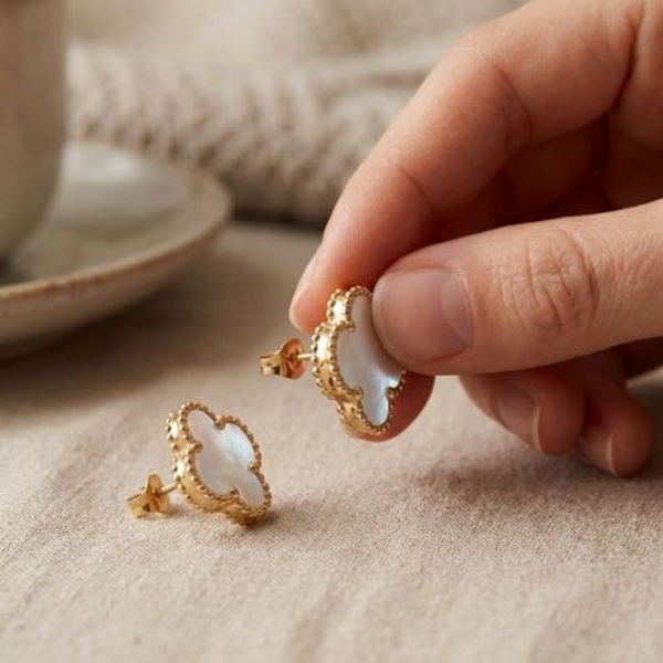 Elevate your style with timeless Vintage Alhambra Earringse. - Image 13