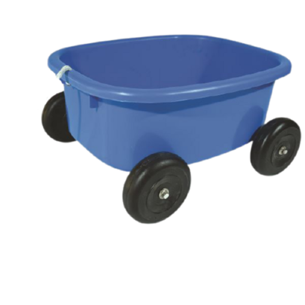 Kids Outdoor Pull Wagon Cart — Blue