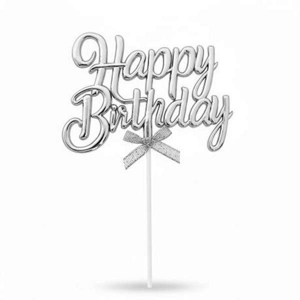 Birthday Cake 3D Decor Topper - Gold or Silver - Bday Party - Image 8