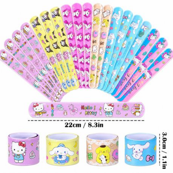 30 Emoji & Unicorn Snap Wristbands - Image 19