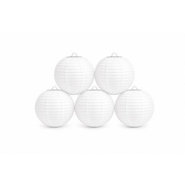 Chinese Paper Lanterns - 5 Pack - Large 40cm Round Hanging Lanterns - Image 27