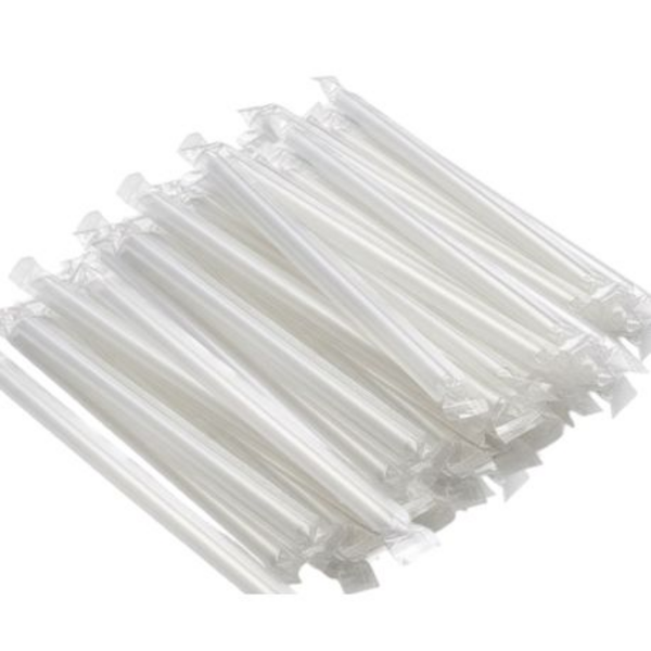 200 Individually Wrapped Disposable Jumbo Smoothie Straws - Image 2