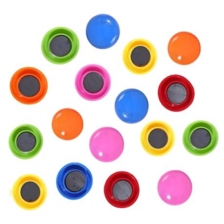 20-Pack Multicolored Magnetic Set Whiteboard & Fridge Magnets