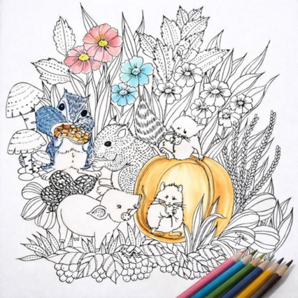 24-Page Wonderful Forest Mandala Colouring Book - Beginner-Friendly! - Image 3