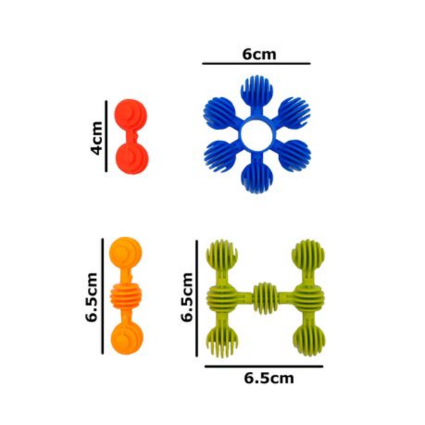 70 Piece Interlocking STEM Sunflower Building and Construction Block Toys