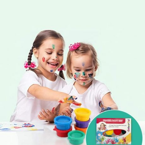 Bringing Art to Life for Little Ones with 12 Vibrant Colors & 6 Canvas