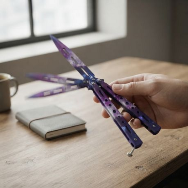 Tvb Unsharpened Galaxy Print Butterfly Trainer for Skill Building & Tricks - Image 2