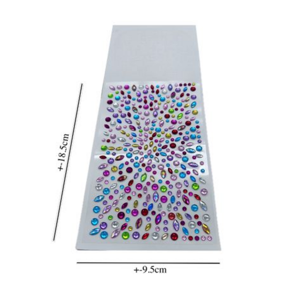 Double Pack of Nordik 3D Shimmering Rhinestone Face and Body Gems - Image 7
