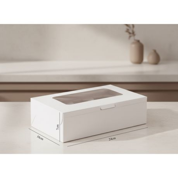 12 Pack Sturdy Cupcake Boxes with Clear Windows - Holds 6 Cupcakes per Box - Image 6