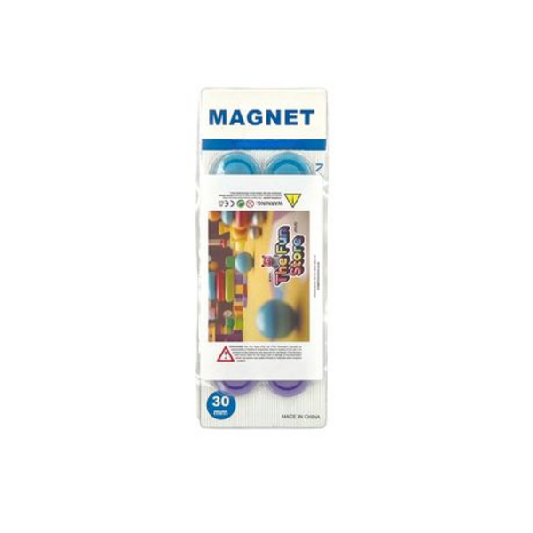 20-Pack Clear Transparent Magnetic Buttons for Refrigerator & Whiteboard