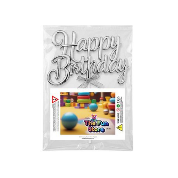 Birthday Cake 3D Decor Topper - Gold or Silver - Bday Party - Image 7