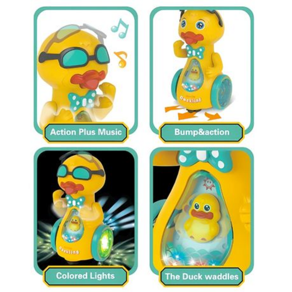 Quackers Galore! The Wacky Toy Ducking Rolles around Your Home