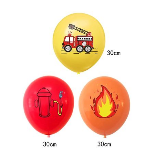 The Fun Store Fire Engine Party Decorations - Balloon Set for Kids -10 Piece - Image 6