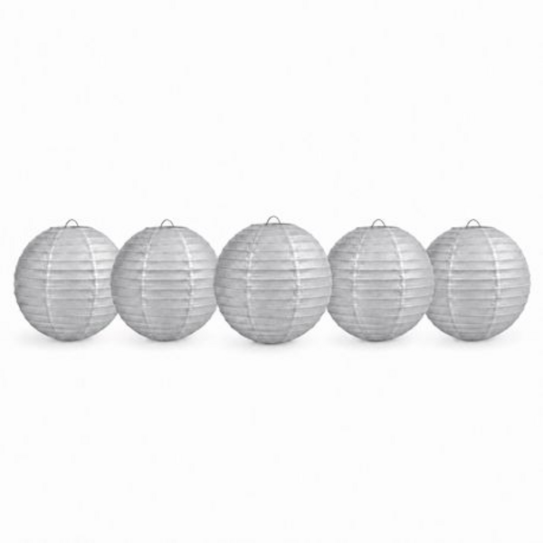 Chinese Paper Lanterns - 5 Pack - Large 40cm Round Hanging Lanterns - Image 34