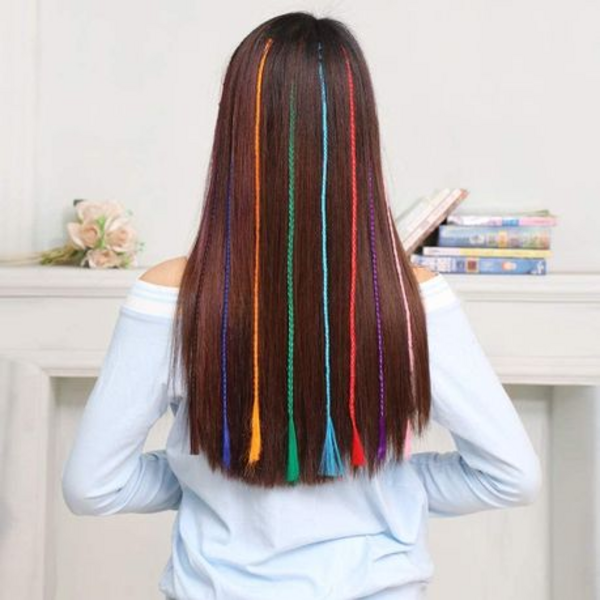 Hair-Raising Fun Gifts / Prizes: 12 Colorful Clip-On Hair Extensions! - Image 10