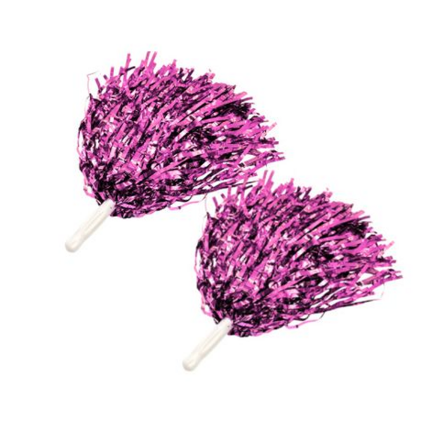 Sparkle in Every Shake Set of 2 Pom Poms - Vibrant Shine for Every Cheer - Image 24