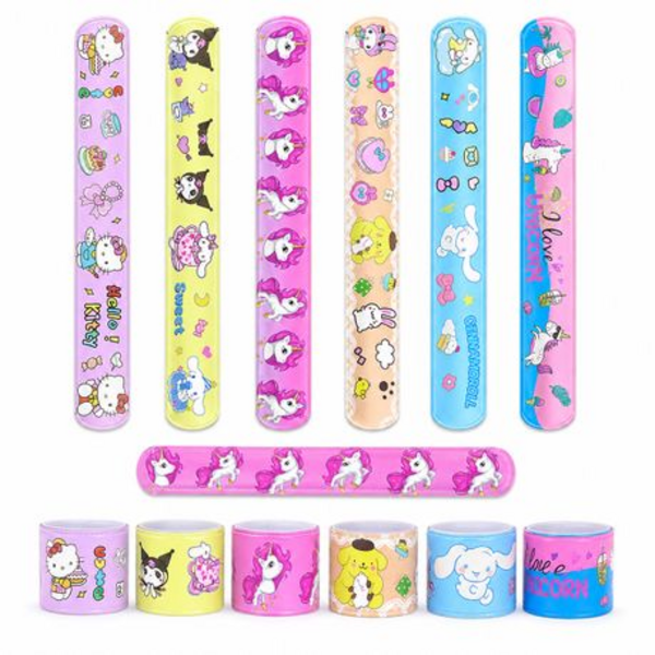 30 Emoji & Unicorn Snap Wristbands - Image 11