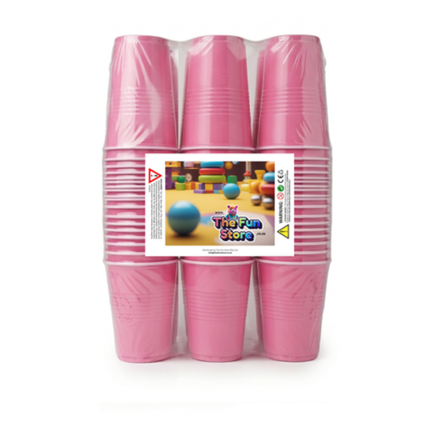 50 Disposable Party Cups - 470ml / 16oz Sturdy Plastic Drinking Cups - Image 24
