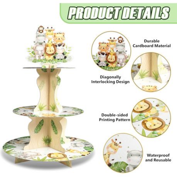 Bring the Jungle to Your Dessert Table: Fun and Functional Cupcake Stands