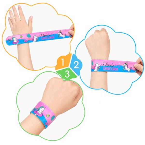 30 Emoji & Unicorn Snap Wristbands - Image 14