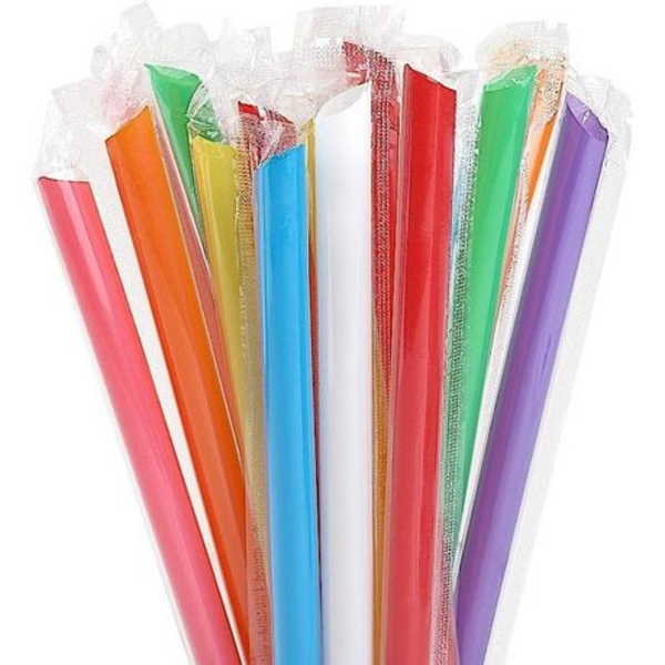 Vibrant Smoothie Straws - 200 Pack of Colourful Jumbo Straws - Image 4
