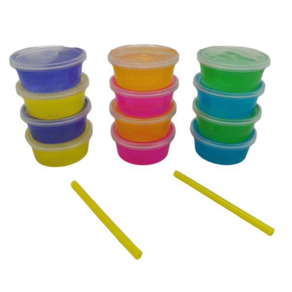 12 Piece Glitter Slime tubs - Image 3