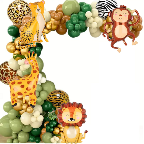Jungle Animal Balloon Garland Kit