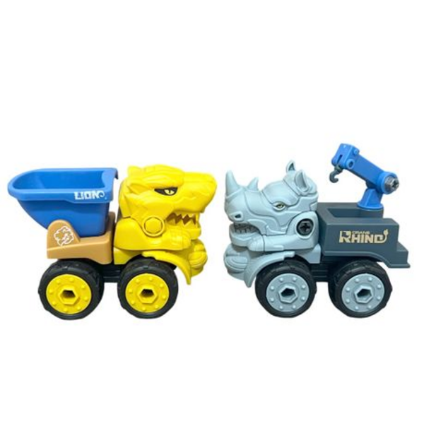 Roar into Action: Wild Animal Vehicle Figurines for Kids to Build and Play - Image 7