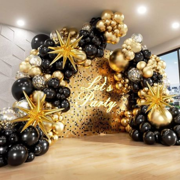 60-Piece "Let's Party" Balloon Kit Decoration Set - Image 2