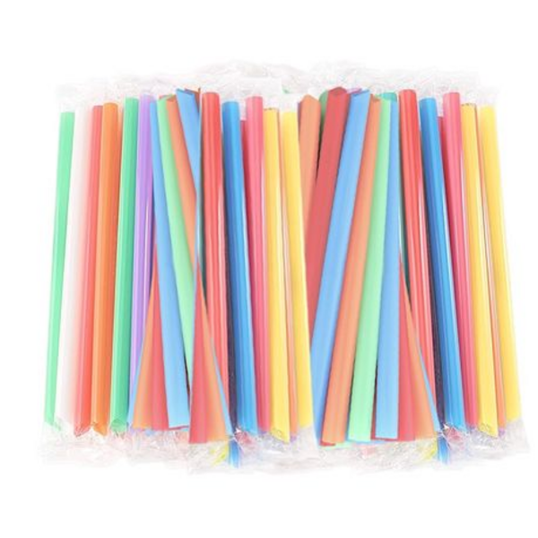 Vibrant Smoothie Straws - 200 Pack of Colourful Jumbo Straws - Image 3
