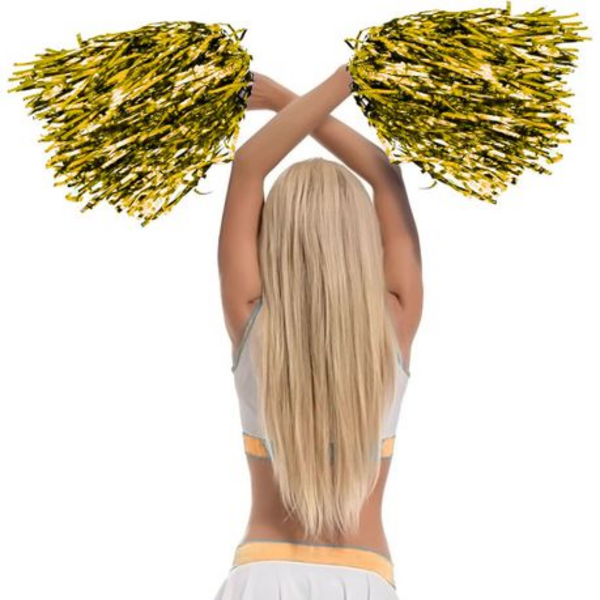 Sparkle in Every Shake Set of 2 Pom Poms - Vibrant Shine for Every Cheer - Image 31