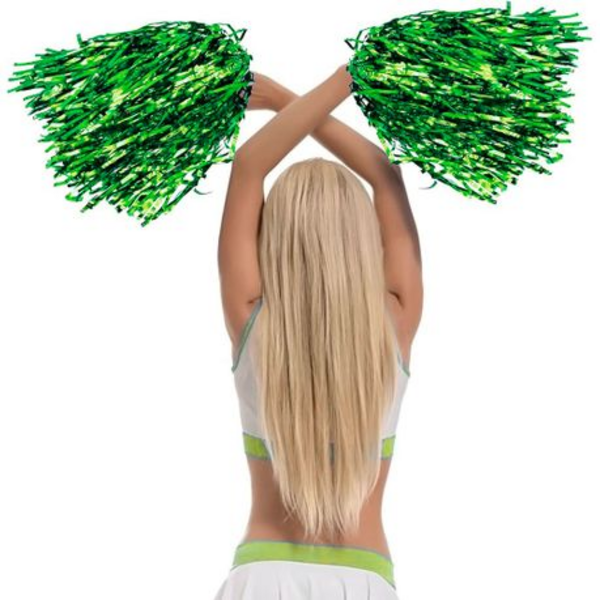 Sparkle in Every Shake Set of 2 Pom Poms - Vibrant Shine for Every Cheer - Image 22