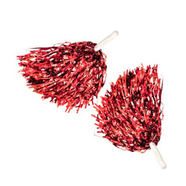 Sparkle in Every Shake Set of 2 Pom Poms - Vibrant Shine for Every Cheer - Image 29