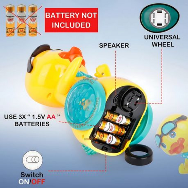 Quackers Galore! The Wacky Toy Ducking Rolles around Your Home