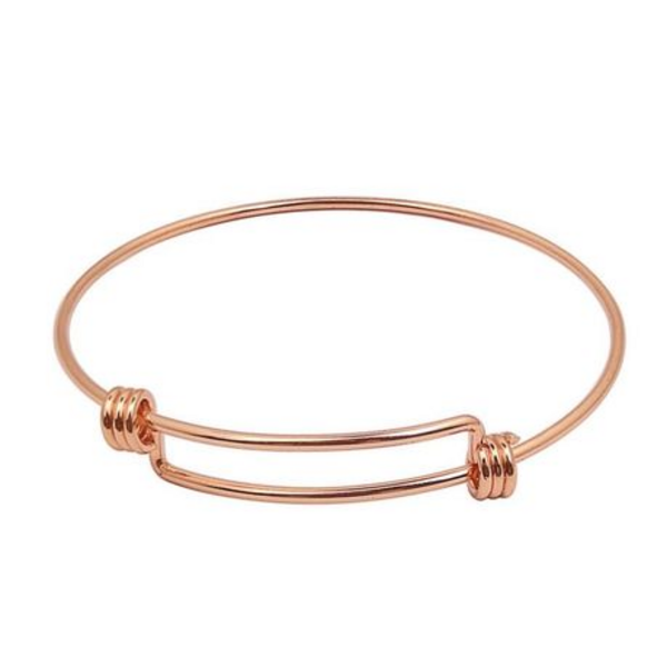 Radiate Elegance with Our Rosy Glow Stainless Steel Rose Gold Bangles