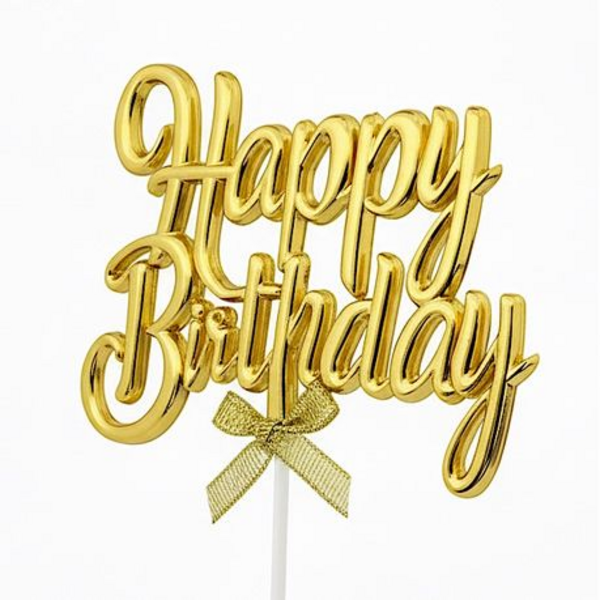 Birthday Cake 3D Decor Topper - Gold or Silver - Bday Party - Image 10