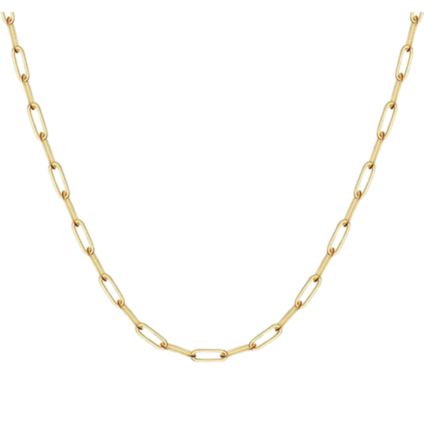 Get Linked in Style: Gold Stainless Steel Paperclip Necklace - Women Gift - Image 3