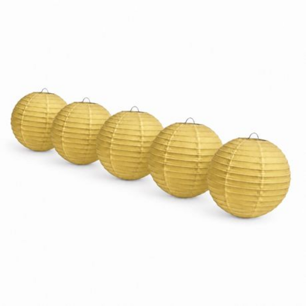 Chinese Paper Lanterns - 5 Pack - Large 40cm Round Hanging Lanterns - Image 14
