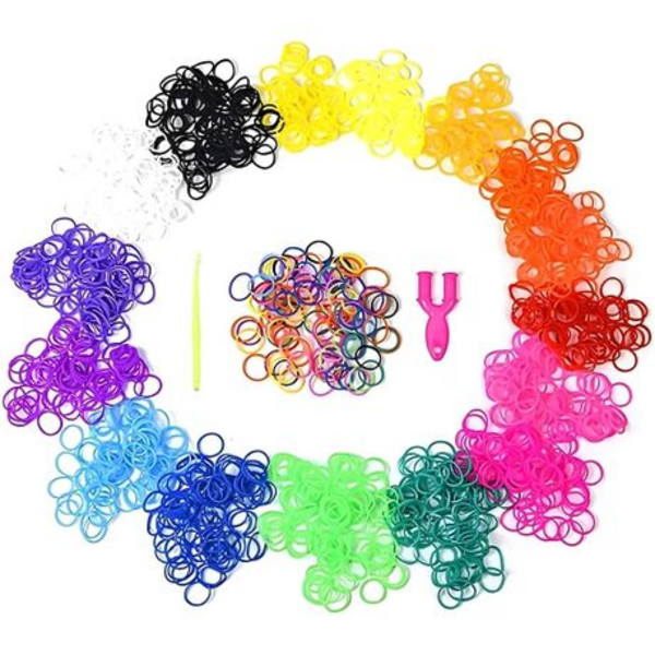 Loom Band Starter Kit - Create Endless Designs 22 Assorted Color Bands