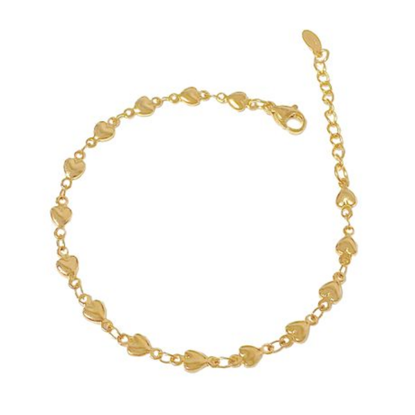 Love Wrapped Around Your Wrist: The Heartfelt Bracelet - Gold - Image 2