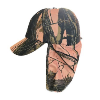 Pink Camouflage Oak Tree Fishing Cap with Neck Flap - Easy Trade
