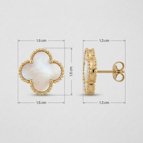 Elevate your style with timeless Vintage Alhambra Earringse. - Image 17