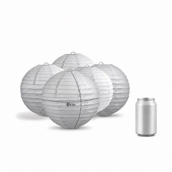 Chinese Paper Lanterns - 5 Pack - Large 40cm Round Hanging Lanterns - Image 35