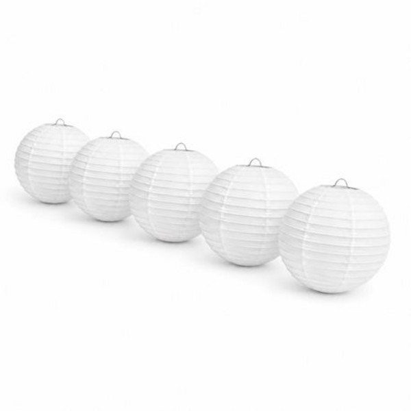 Chinese Paper Lanterns - 5 Pack - Large 40cm Round Hanging Lanterns - Image 33