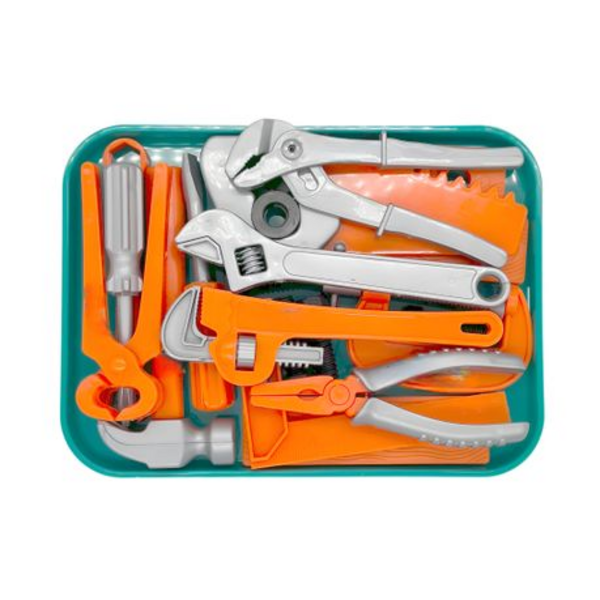 Kids Toy Tool Set with 12 Essential Tools for Imaginative Play - Image 3