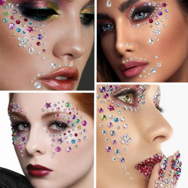 Double Pack of Nordik 3D Shimmering Rhinestone Face and Body Gems - Image 13
