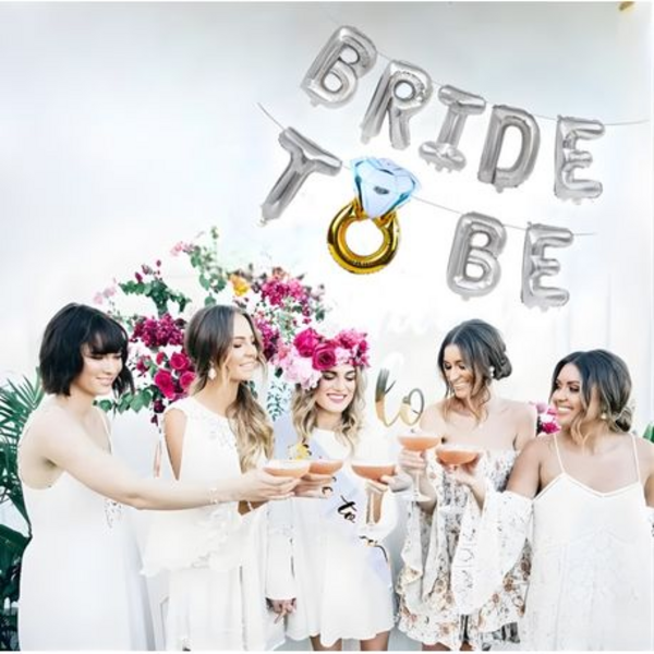 Bride to Be Wedding Party Bridal Foil Decoration Kit Set - Image 18