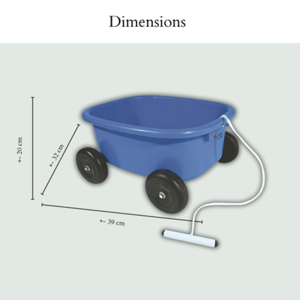 Kid's Pull Wagon: Spark Imagination & Outdoor Fun in BLUE, PINK & RED - Image 11